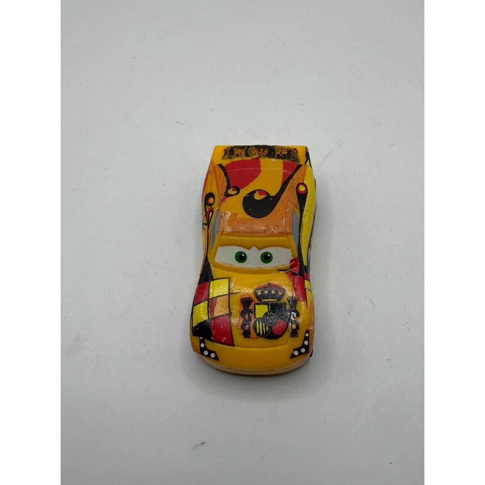 Disney Pixar Cars Miguel Camino Toy Car Yellow Spain World Grand Prix - Picture 2 of 3